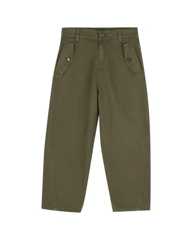 Givenchy Boy 's Couture Seam Cotton Twill Trousers, Size 4-6