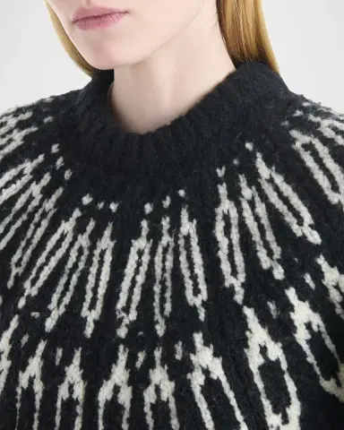 Altuzarra Coleman Fair Isle Wool Crewneck Sweater | Thumbnail 4 Altuzarra Coleman Fair Isle Wool Crewneck Sweater | Thumbnail 4