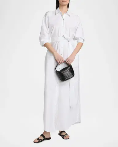 L'Agence Ridley Tie-Waist Maxi Shirtdress | Thumbnail 4 L'Agence Ridley Tie-Waist Maxi Shirtdress | Thumbnail 4