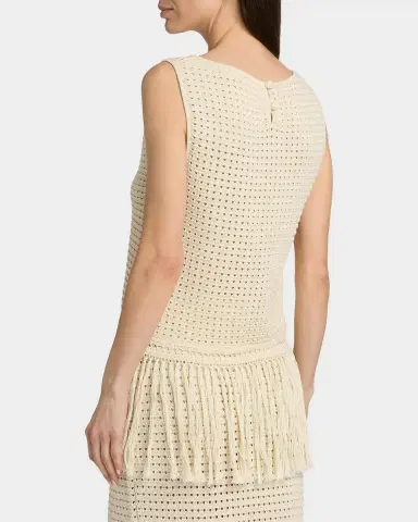 Zimmermann Indra Crochet Cotton Fringe Tank | Thumbnail 3 Zimmermann Indra Crochet Cotton Fringe Tank | Thumbnail 3