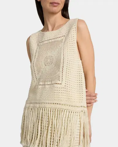 Zimmermann Indra Crochet Cotton Fringe Tank | Thumbnail 5 Zimmermann Indra Crochet Cotton Fringe Tank | Thumbnail 5