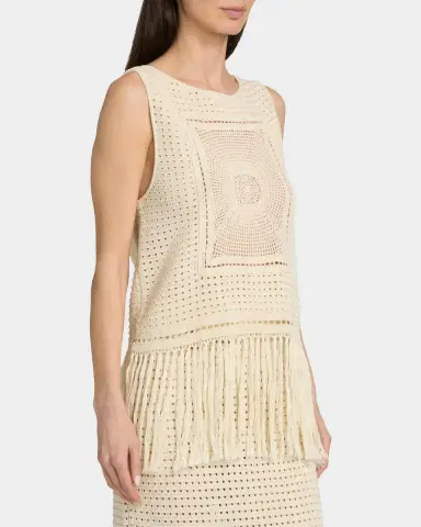 Zimmermann Indra Crochet Cotton Fringe Tank | Thumbnail 7 Zimmermann Indra Crochet Cotton Fringe Tank | Thumbnail 7