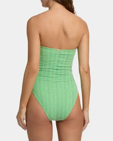 Milly Verde Chevron One-Piece Swimsuit | Thumbnail 3 Milly Verde Chevron One-Piece Swimsuit | Thumbnail 3