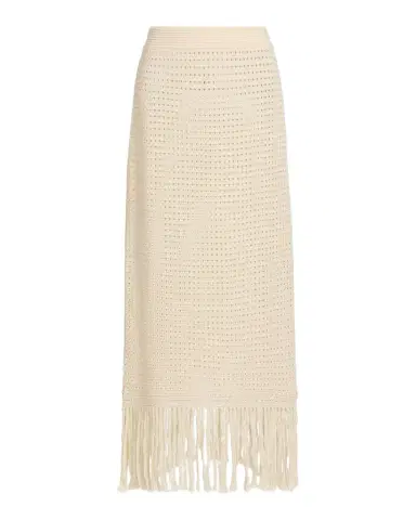 Zimmermann Indra Crochet Cotton Fringe Midi Skirt | Thumbnail 1 Zimmermann Indra Crochet Cotton Fringe Midi Skirt | Thumbnail 1