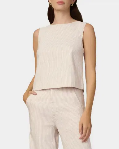 Joe 's Jeans The Boatneck Pinstripe Tank | Thumbnail 4