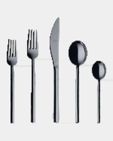Mepra Due Oro Nero 5-Piece Flatware Set | Thumbnail 2 Mepra Due Oro Nero 5-Piece Flatware Set | Thumbnail 2