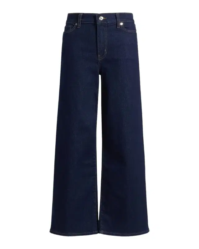FRAME Le Slim Palazzo Crop Jeans