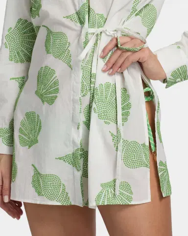 Milly Cleo Embroidered Cotton Cover-Up Mini Dress | Thumbnail 5 Milly Cleo Embroidered Cotton Cover-Up Mini Dress | Thumbnail 5