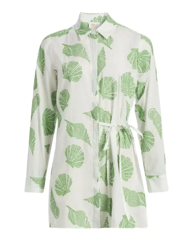 Milly Cleo Embroidered Cotton Cover-Up Mini Dress