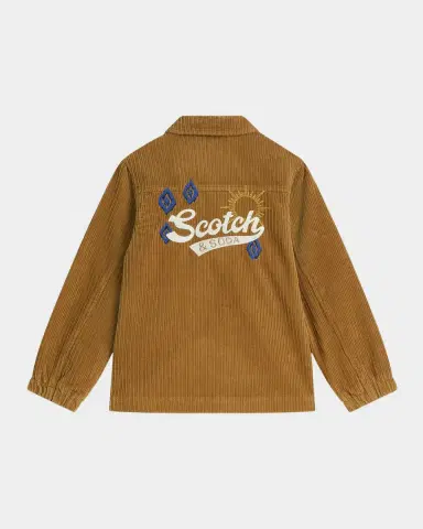 Scotch & Soda Boy's Embroidered Corduroy Jacket | Thumbnail 2 Scotch & Soda Boy's Embroidered Corduroy Jacket | Thumbnail 2