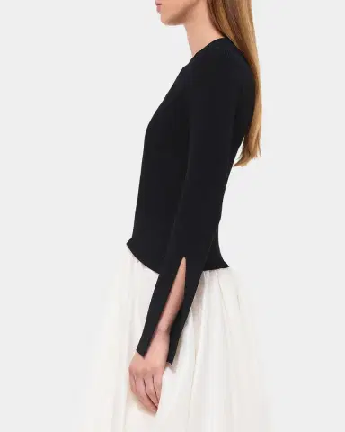 SIMKHAI Kenlie Long-Sleeve Bubble Midi Dress | Thumbnail 6