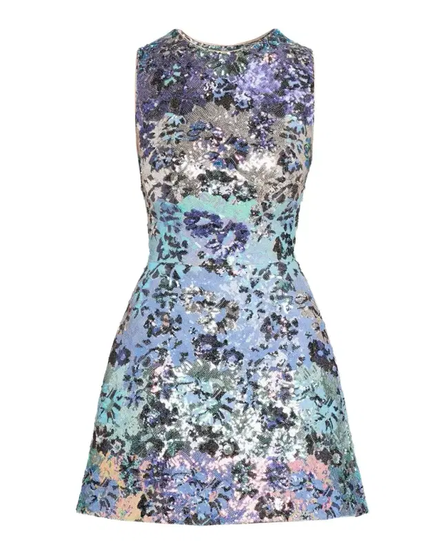 HELSI Daria Ombre Sequin Floral Mini Dress