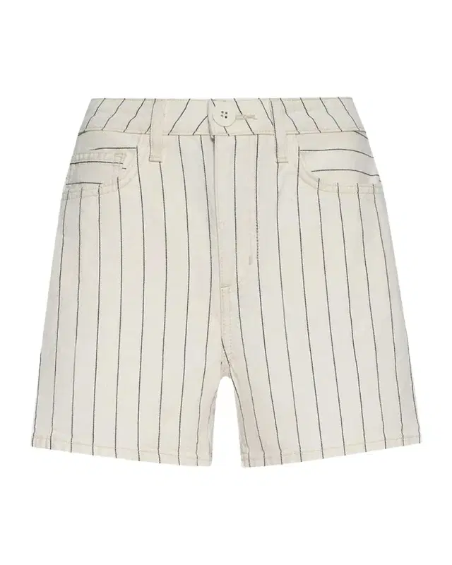 Lissania Pinstriped Ultra High-Rise Denim Shorts