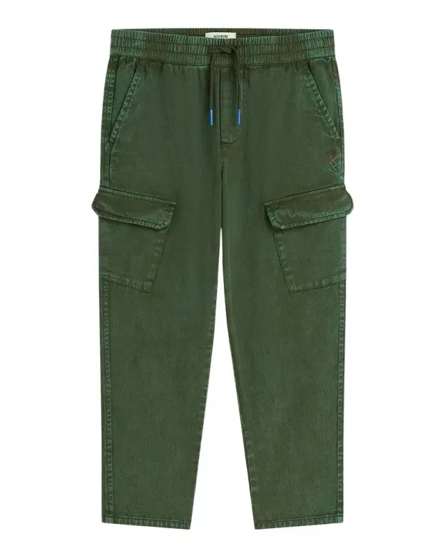 Scotch & Soda Kid 's Peached Cotton Cargo Pants, Size 4-14