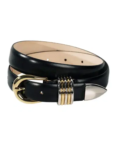 Déhanche Hollyhock Mix Metal Leather Belt | Thumbnail 1 Déhanche Hollyhock Mix Metal Leather Belt | Thumbnail 1