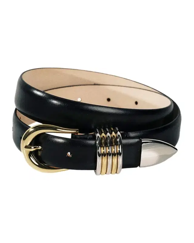 Dehanche Hollyhock Mix Metal Leather Belt