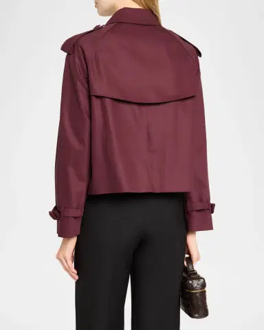 Burberry Mayfair Double-Breasted Short Trench Coat | Thumbnail 3 Burberry Mayfair Double-Breasted Short Trench Coat | Thumbnail 3