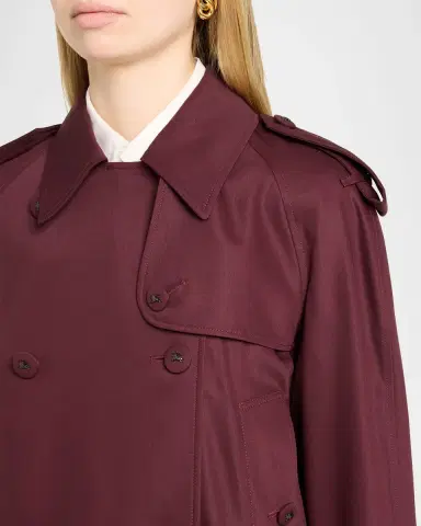 Burberry Mayfair Double-Breasted Short Trench Coat | Thumbnail 5 Burberry Mayfair Double-Breasted Short Trench Coat | Thumbnail 5