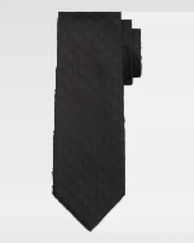 Tom Ford Men's Textured Tonal Jacquard Linen Tie | Thumbnail 2 Tom Ford Men's Textured Tonal Jacquard Linen Tie | Thumbnail 2