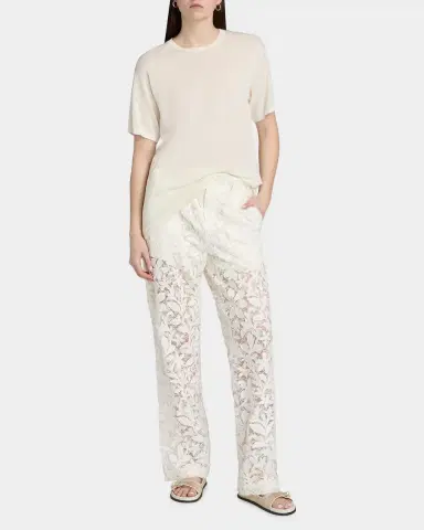 SIMKHAI Braylen Cotton Lace Carpenter Pants | Thumbnail 2
