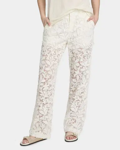 SIMKHAI Braylen Cotton Lace Carpenter Pants | Thumbnail 4