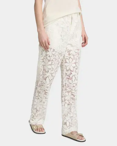 SIMKHAI Braylen Cotton Lace Carpenter Pants | Thumbnail 7