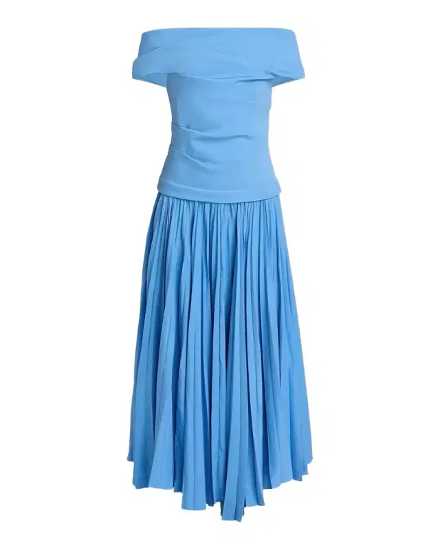 Acler Haileypark Off-The-Shoulder Drop-Waist Maxi Dress