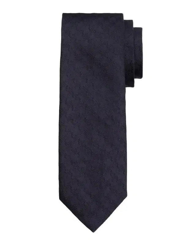TOM FORD Men 's Textured Tonal Jacquard Linen Tie