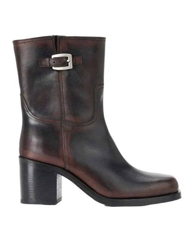 Brooklyn 75MM Leather Ankle Boots
