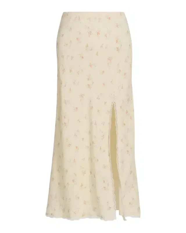 Silvia Floral Slit Midi Skirt