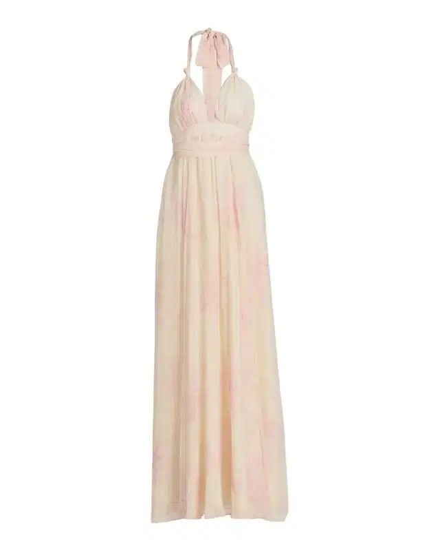 LoveShackFancy Lilah Floral Silk Maxi Dress