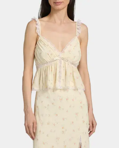 LoveShackFancy Nicoleta Floral Laced Top | Thumbnail 4 LoveShackFancy Nicoleta Floral Laced Top | Thumbnail 4