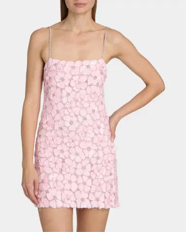 LoveShackFancy Aleria Floral-Sequin A-Line Minidress | Thumbnail 4 LoveShackFancy Aleria Floral-Sequin A-Line Minidress | Thumbnail 4