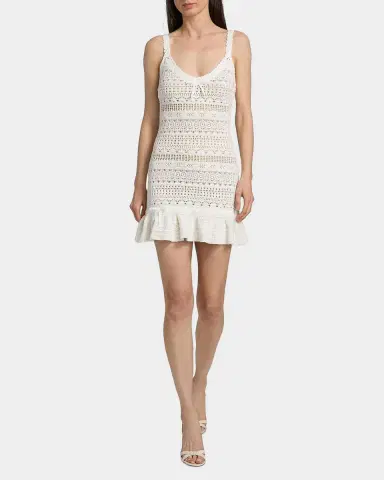 LoveShackFancy Madiya Crochet Cotton Minidress | Thumbnail 2