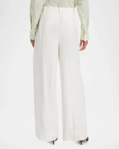 Derek Lam 10 Crosby Archer Twill Wide-Leg Self-Belt Pants | Thumbnail 3 Derek Lam 10 Crosby Archer Twill Wide-Leg Self-Belt Pants | Thumbnail 3