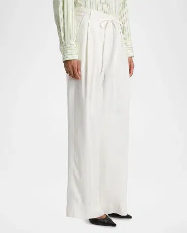 Derek Lam 10 Crosby Archer Twill Wide-Leg Self-Belt Pants | Thumbnail 7 Derek Lam 10 Crosby Archer Twill Wide-Leg Self-Belt Pants | Thumbnail 7