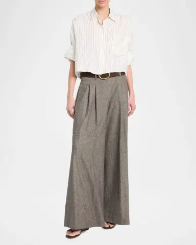 TWP Next Ex Striped Cropped Shirt | Thumbnail 2 TWP Next Ex Striped Cropped Shirt | Thumbnail 2