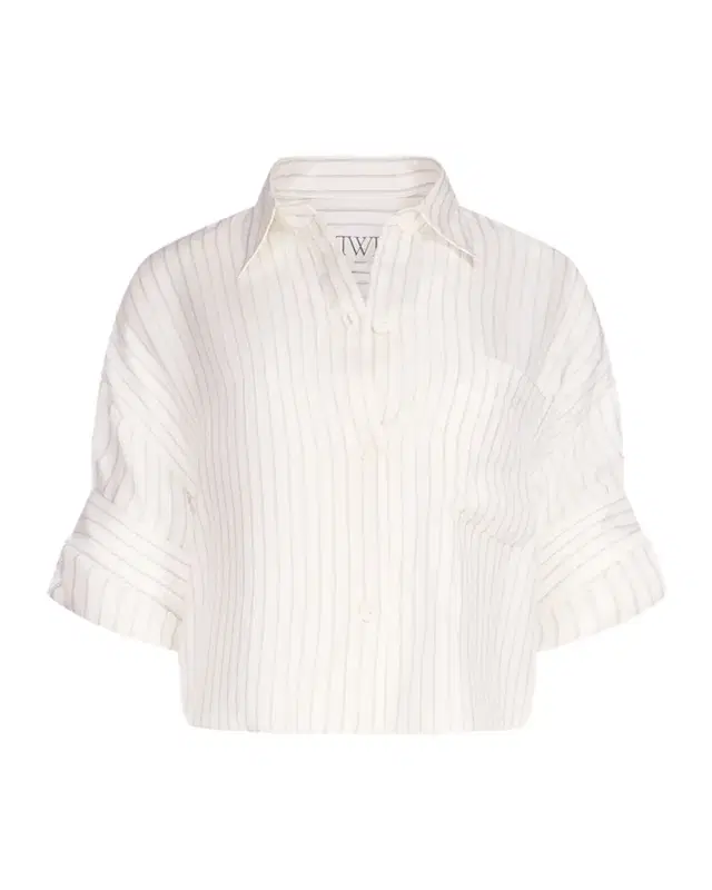 TWP Next Ex Striped Cropped Shirt