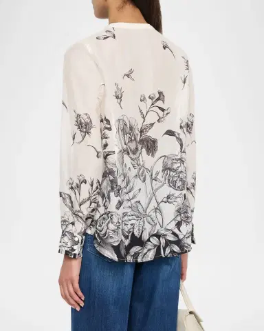 Johnny Was Floral Button-Down Shirt | Thumbnail 3