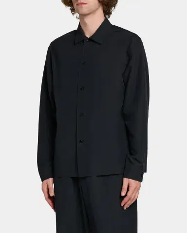 Jil Sander Men 's Water-Repellent Tech Button-Down Shirt | Thumbnail 4
