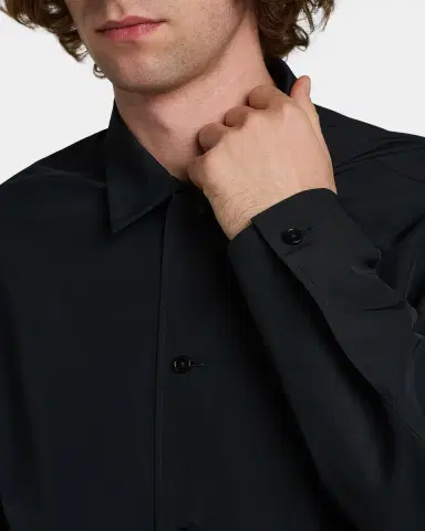 Jil Sander Men 's Water-Repellent Tech Button-Down Shirt | Thumbnail 5