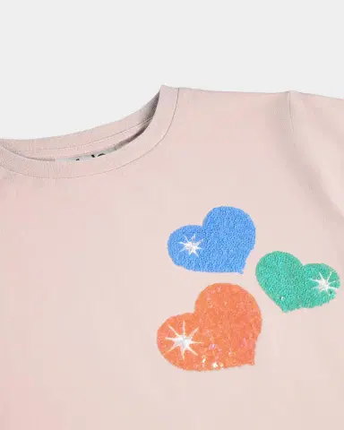 Molo Girl's Ranva Sequined Organic Cotton T-Shirt, Size 3- | Thumbnail 2