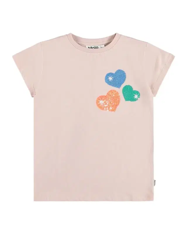 Girl's Ranva Sequined Organic Cotton T-Shirt, Size 3-