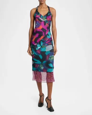 Dries Van Noten Halter Marble-Print Top | Thumbnail 2