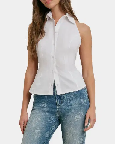 Favorite Daughter The Behind The Bow Cotton Back-Tie Top | Thumbnail 7 Favorite Daughter The Behind The Bow Cotton Back-Tie Top | Thumbnail 7