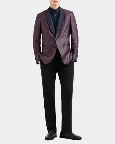 Giorgio Armani Men's Cotton Jersey Sport Shirt | Thumbnail 2 Giorgio Armani Men's Cotton Jersey Sport Shirt | Thumbnail 2