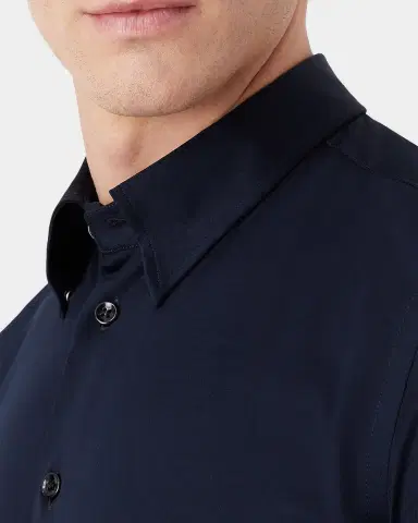 Giorgio Armani Men's Cotton Jersey Sport Shirt | Thumbnail 5 Giorgio Armani Men's Cotton Jersey Sport Shirt | Thumbnail 5