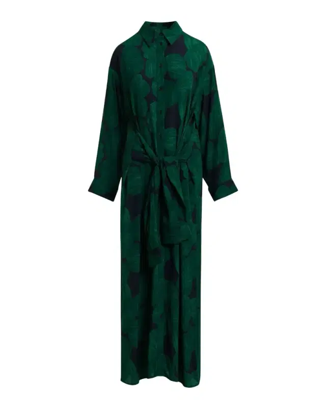 Essentiel Antwerp Kamila Tie-Waist Maxi Shirtdress