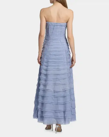 Amur Pepper Strapless Layered Gown | Thumbnail 3 Amur Pepper Strapless Layered Gown | Thumbnail 3