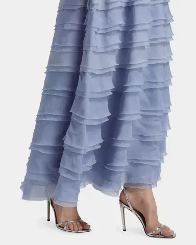 Amur Pepper Strapless Layered Gown | Thumbnail 5 Amur Pepper Strapless Layered Gown | Thumbnail 5